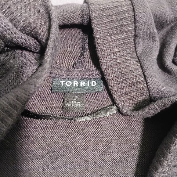 Torrid Women 2X Open Super Soft Plush Hooded Cardigan Tie Long Sleeve Pockets - Picture 5 of 12